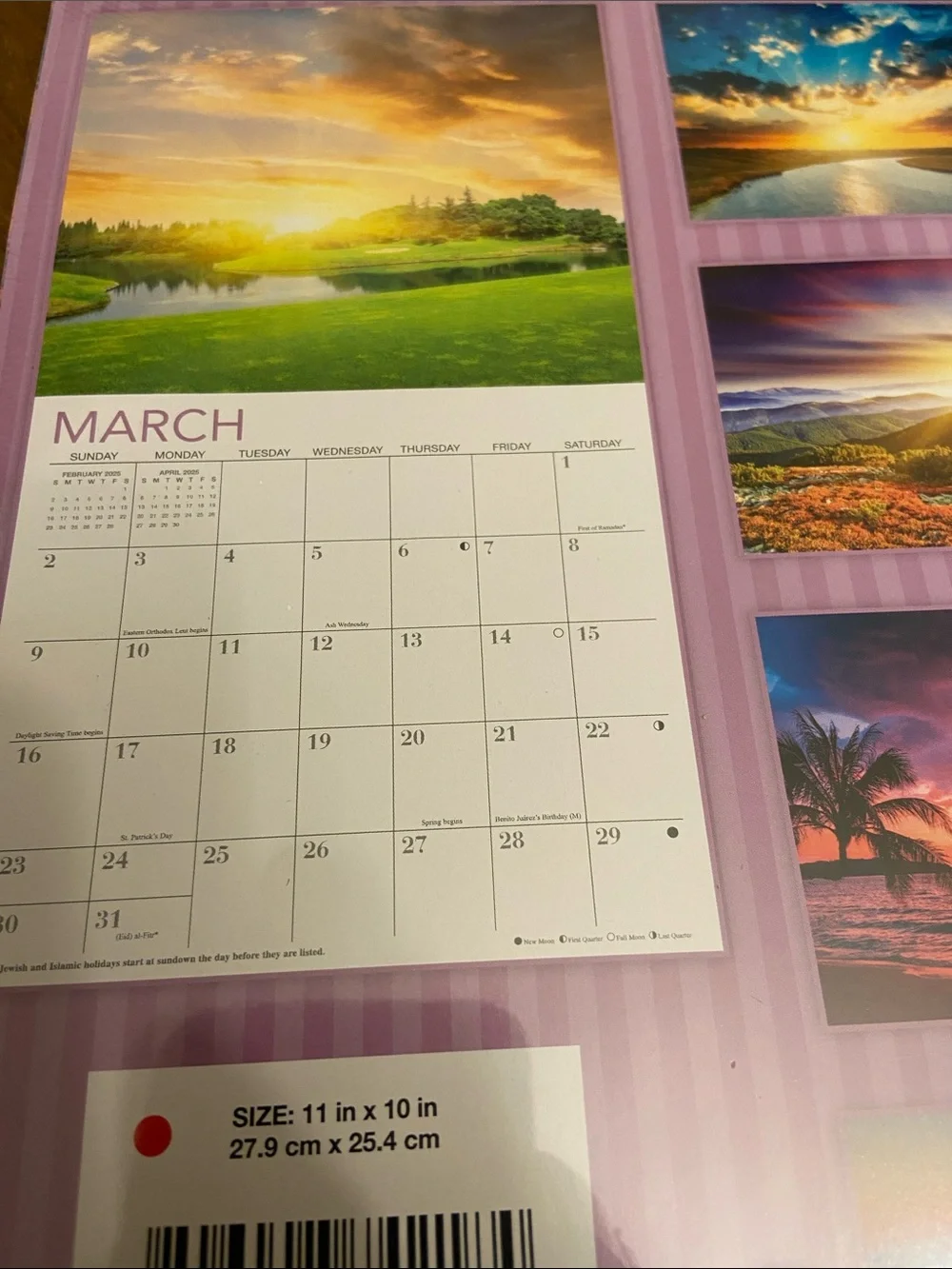 2025 Sunsets 16 Month Wall Calendar Old East Main Company Sealed New.